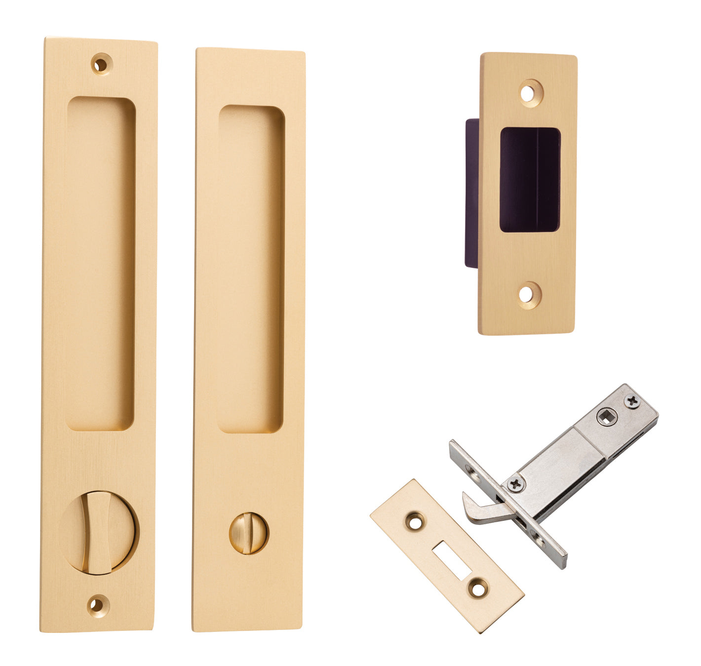 Sliding Door Flush Pull Privacy - Rectangular Turn By Iver