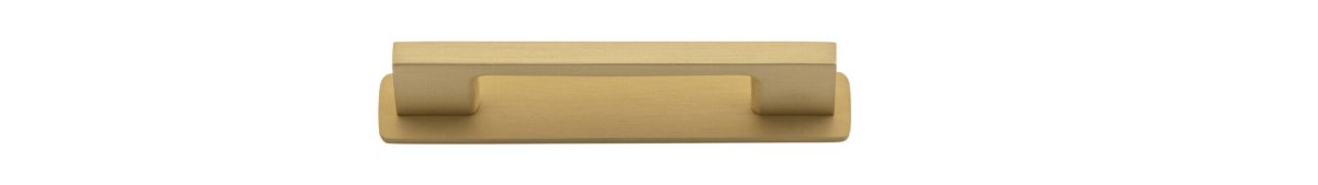 Cali Cabinet Pull + Backplate - Entry Point - Iver - Brushed Brass - Cabinet Pulls