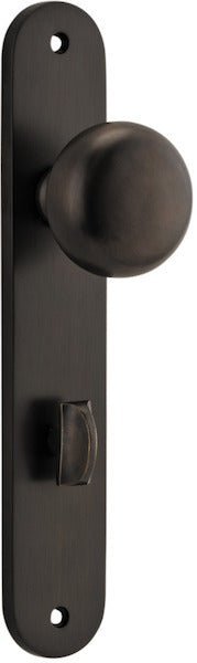 Cambridge Knob - Oval Backplate - Entry Point - Iver - Signature Brass - Door Knobs