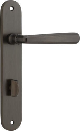 Copenhagen Lever - Oval Backplate - Entry Point - Iver - Signature Brass - Door Levers