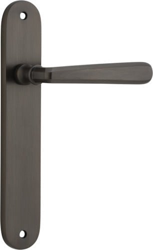 Copenhagen Lever - Oval Backplate - Entry Point - Iver - Signature Brass - Door Levers