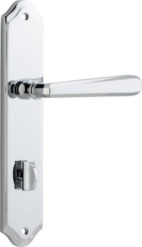 Copenhagen Lever - Shouldered Backplate - Entry Point - Iver - Polished Chrome - Door Levers