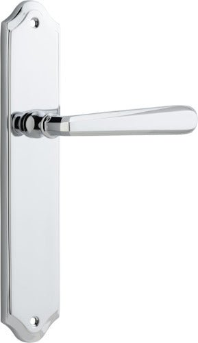 Copenhagen Lever - Shouldered Backplate - Entry Point - Iver - Polished Chrome - Door Levers