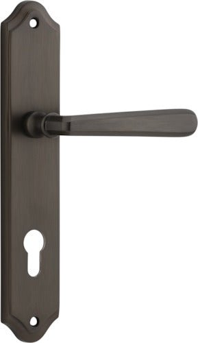 Copenhagen Lever - Shouldered Backplate - Entry Point - Iver - Signature Brass - Door Levers