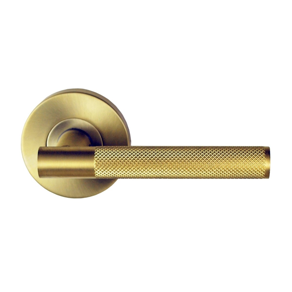 Domici Satin Brass Knurled Range By Nidus - Entry - Point - MDOMKPAS - SB - Nidus