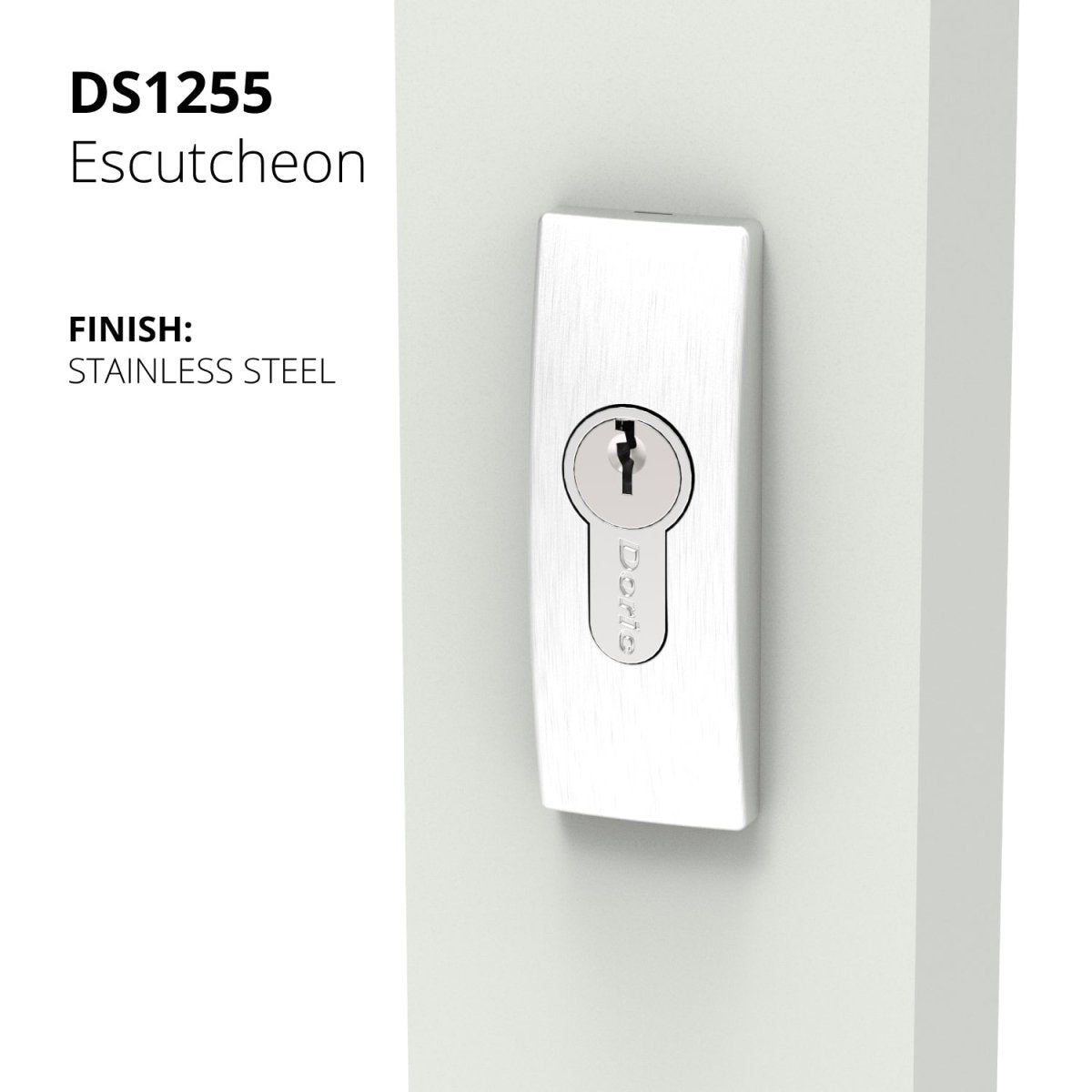 DS1255 Rectangular Euro Escutcheon (Single) - Entry - Point - 9051772 - Doric