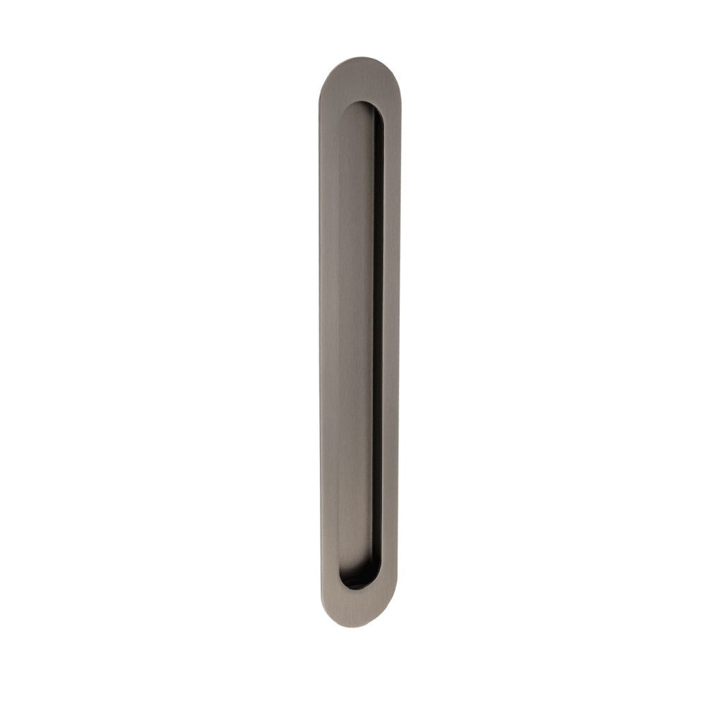 Duke Oval Flush Pull - Graphite Nickel - Entry - Point - 5241.GN - Zanda