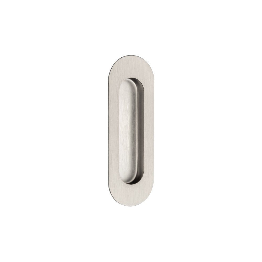 Duke Oval Flush Pull - Stainless - Entry - Point - 5241.SS - Zanda