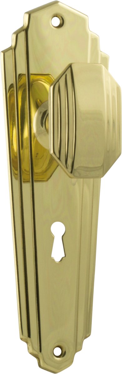 Elwood Art Deco Door Knob by Tradco - Entry - Point - 1071 - Tradco