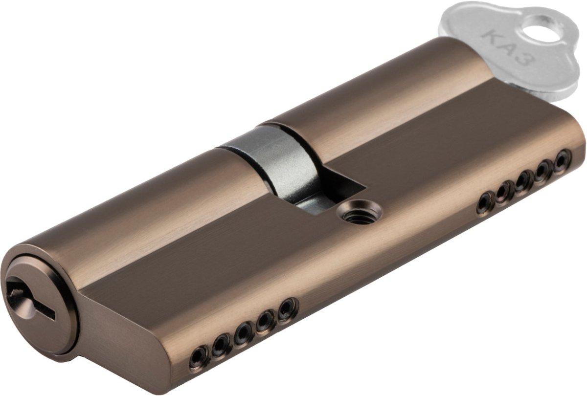 Euro Cylinder Dual Function (80mm) - Entry Point - Iver - Signature Brass - Euro Cylinders