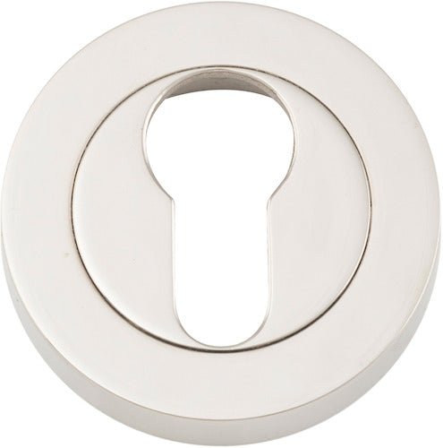 Euro Escutcheons - Round - Entry Point - Iver - Polished Nickel - Escutcheons