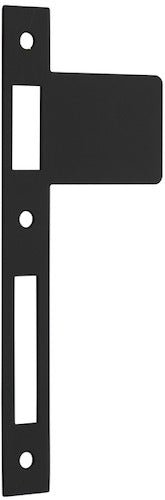 Extended Striker Plates - Entry Point - Iver - Matt Black - External Locks