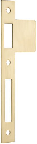 Extended Striker Plates - Entry Point - Iver - Polished Brass - External Locks