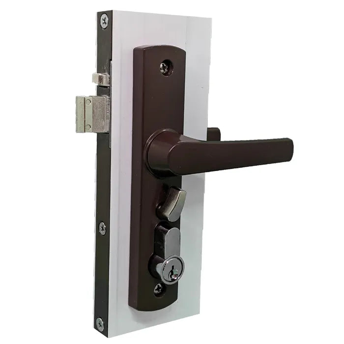 LOCKTON 'Hinged' SECURITY SCREEN DOOR LOCK *Brown*