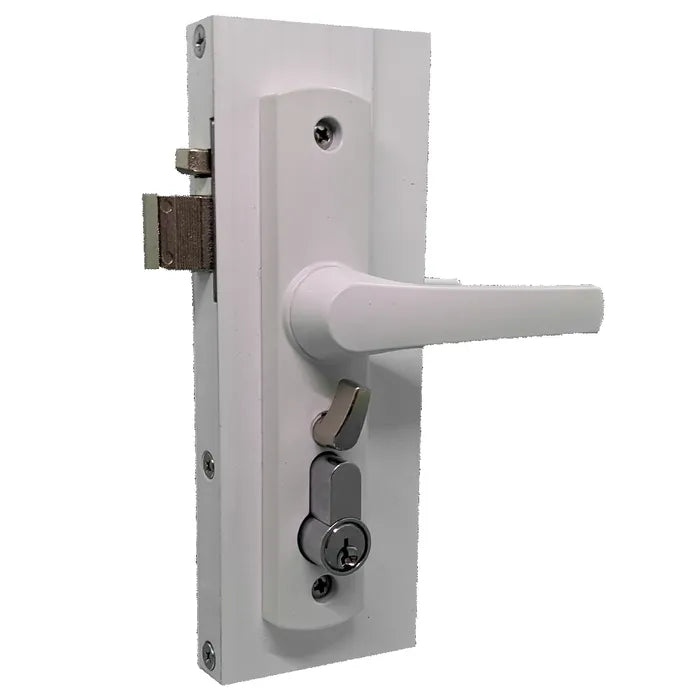 LOCKTON 'Hinged' SECURITY SCREEN DOOR LOCK *White*