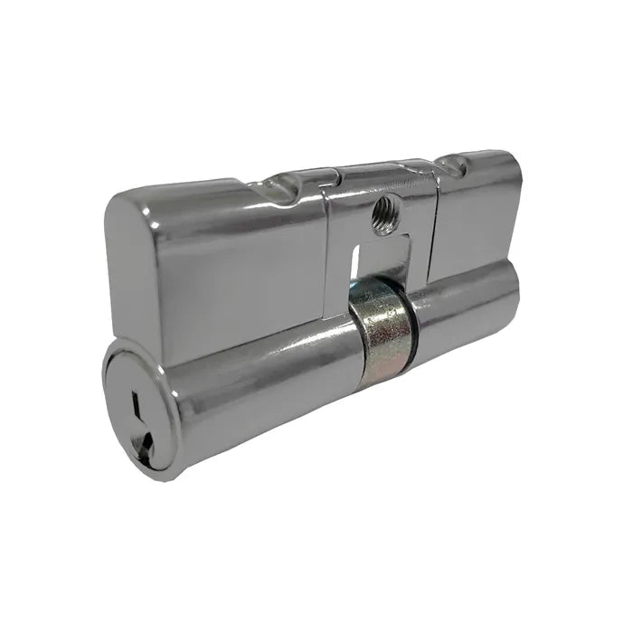 LOCKTON LOCK CYLINDER - (9555-1) DBL EURO FIXED 6-Pin *Satin Chrome* (KD)