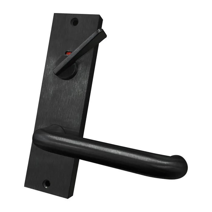 LOCKTON 'Square End' - INT PLATE - INDICATING DA TURN SNIB & LEVER - *Matte BLACK*