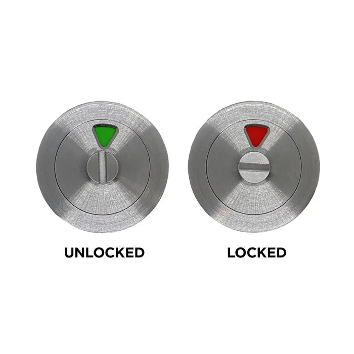 LOCKTON Round Rose INDICATING EMERG. RELEASE (50mm Dia.) with Turn-Slot - Suits 60mm Mortice Locks