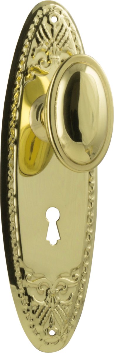 Fitzroy Door Knob - Long Backplate by Tradco - Entry - Point - 0987 - Tradco