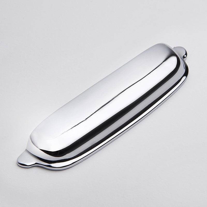 Halifax Hooded Cup Pull - Polished Chrome By Hepburn - Entry - Point - HPPC - Hepburn Hardware