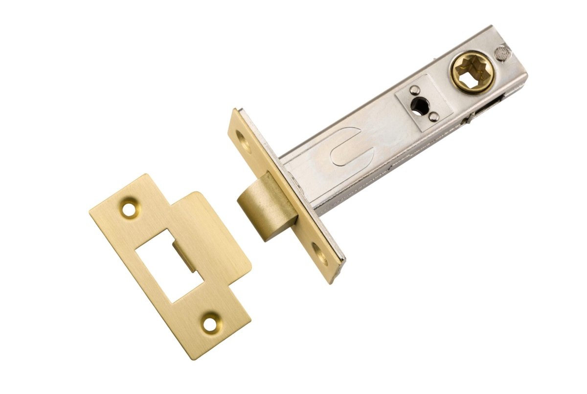 Hard Sprung Split Cam Tube Latch By Iver - Entry Point - Iver - Brushed Gold PVD - Tube Latches & Bolts