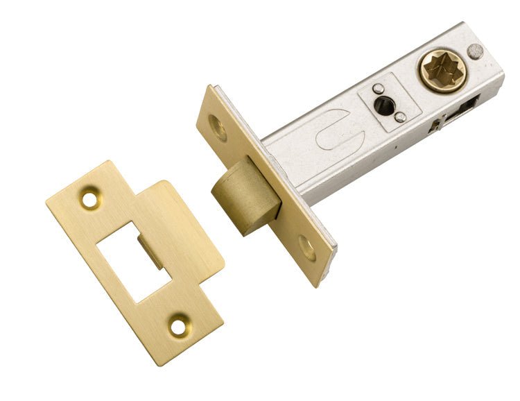 Hard Sprung Split Cam Tube Latch By Iver - Entry Point - Iver - Brushed Gold PVD - Tube Latches & Bolts