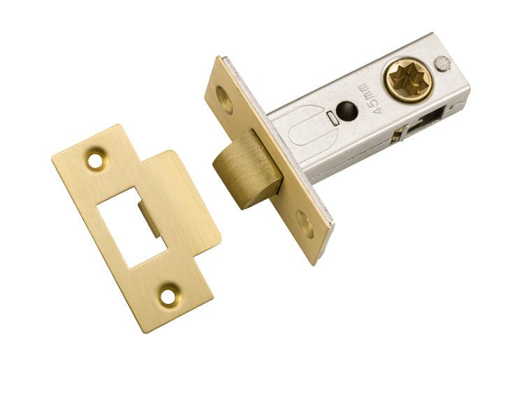 Hard Sprung Split Cam Tube Latch By Iver - Entry Point - Iver - Brushed Gold PVD - Tube Latches & Bolts