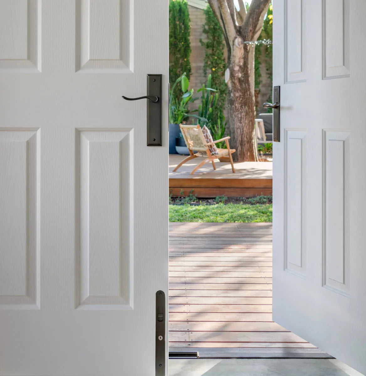 Locking Flush Bolts - Entry Point - Iver - Brushed Brass - Bolts