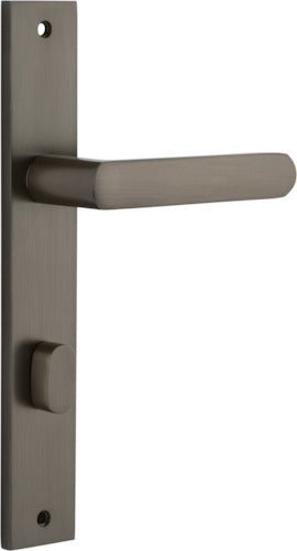 Osaka Lever - Rectangular Backplate - Entry Point - Iver - Signature Brass - Door Levers