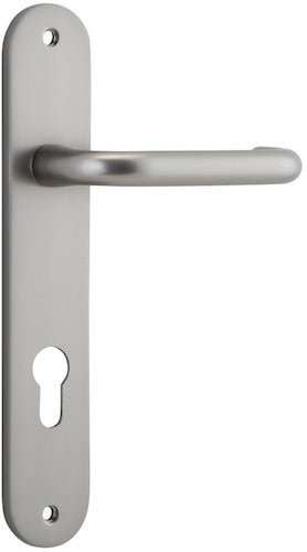 Oslo Oval DDA Compliant - Entry Point - Iver - Satin Nickel - Door Levers