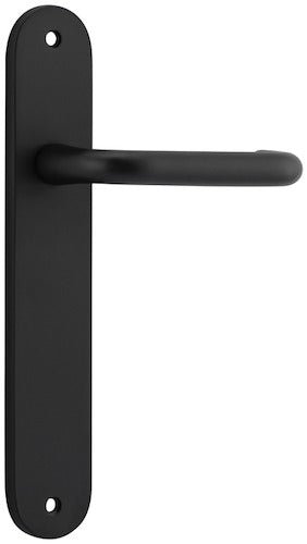 Oslo Oval DDA Compliant - Entry Point - Iver - Matt Black - Door Levers