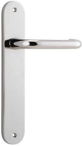 Oslo Oval DDA Compliant - Entry Point - Iver - Polished Nickel - Door Levers