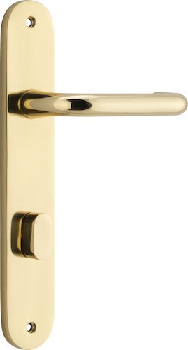 Oslo Oval DDA Compliant - Entry Point - Iver - Distressed Nickel - Door Levers