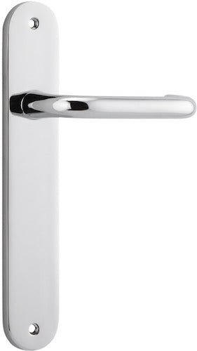 Oslo Oval DDA Compliant - Entry Point - Iver - Polished Chrome - Door Levers