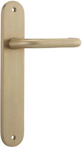 Oslo Oval DDA Compliant - Entry Point - Iver - Brushed Brass - Door Levers