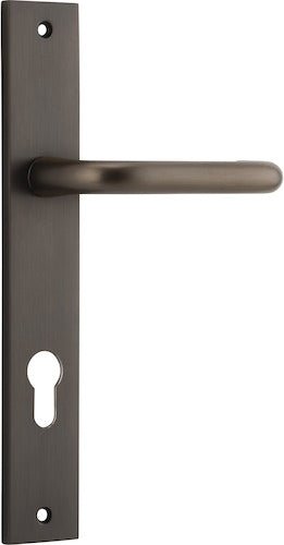 Oslo Rectangular DDA Compliant - Entry Point - Iver - Signature Brass - Door Levers