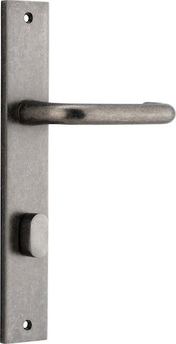 Oslo Rectangular DDA Compliant - Entry Point - Iver - Distressed Nickel - Door Levers