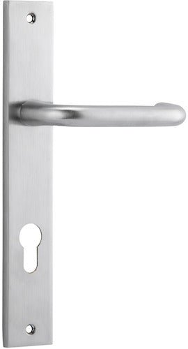 Oslo Rectangular DDA Compliant - Entry Point - Iver - Brushed Chrome - Door Levers