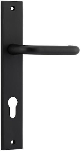 Oslo Rectangular DDA Compliant - Entry Point - Iver - Matt Black - Door Levers