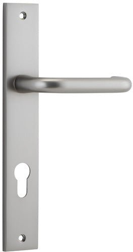 Oslo Rectangular DDA Compliant - Entry Point - Iver - Satin Nickel - Door Levers