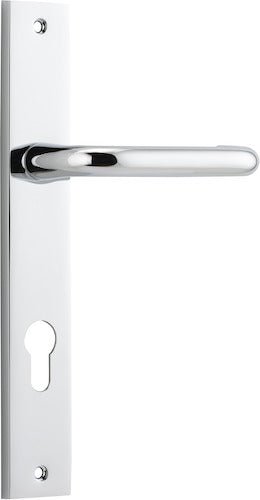 Oslo Rectangular DDA Compliant - Entry Point - Iver - Polished Chrome - Door Levers