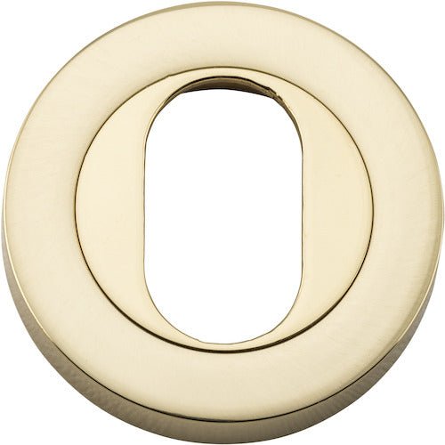 Oval Escutcheon - Round - Entry Point - Iver - Polished Brass - Escutcheons