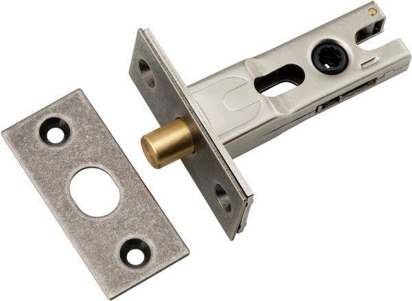 Round Privacy Bolt - Entry Point - Iver - Distressed Nickel - Tube Latches & Bolts