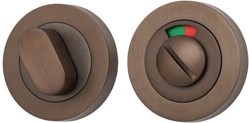 Round Privacy Turn with Indicator - Ella Grace - Iver - Signature Brass - Tube Latches & Bolts