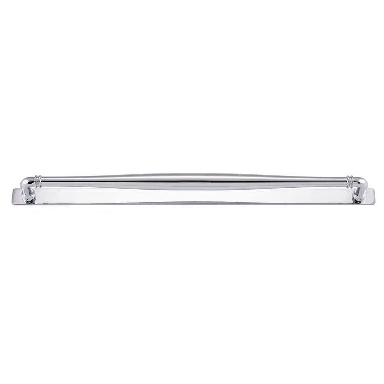 Sarlat Cabinet Pull with Backplate - Entry Point - Iver - Polished Chrome - Cabinet Pulls