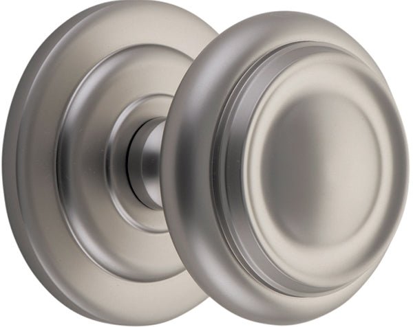 Sarlat Centre Door Knob - Entry Point - Iver - Satin Nickel - Centre Door Knobs