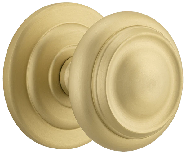 Sarlat Centre Door Knob - Entry Point - Iver - Brushed Gold PVD - Centre Door Knobs