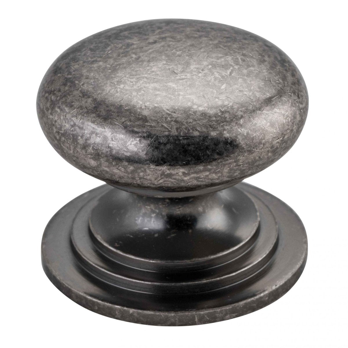 Sarlat Cupboard Knobs - Entry Point - Iver - Distressed Nickel - Cupboard Knobs