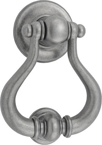 Sarlat Door Knockers - Entry Point - Iver - Distressed Nickel - Door Knockers