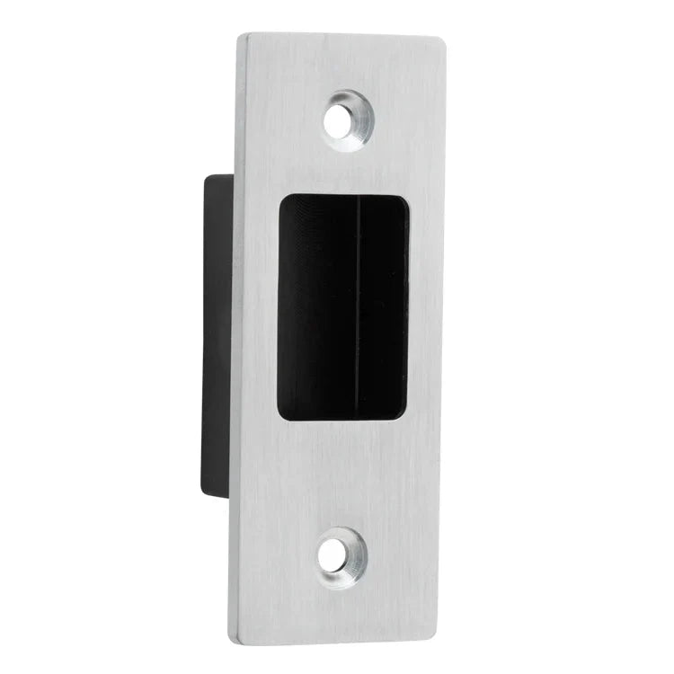 Sliding Door Edge Pull Rectangular - Entry Point - Iver - Brushed Chrome - Sliding Door Pulls